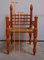 20th Century Painted Wooden Chair and Braided Strings, India 22