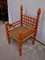 Chaise en Bois Peint et Cordes Tressées, 20ème Siècle, Inde 3