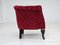 Fauteuils Vintage en Tissu de Coton et Laine Rouge, Danemark, 1950s, Set de 2 11