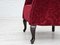 Dänische Vintage Sessel aus Rotem Baumwoll- & Wollstoff, 1950er, 2er Set 16