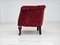 Dänische Vintage Sessel aus Rotem Baumwoll- & Wollstoff, 1950er, 2er Set 18