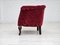 Poltrone vintage in cotone e lana rossa, Danimarca, anni '50, Immagine 18