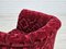 Sillones daneses vintage de tela roja de algodón y lana, años 50. Juego de 2, Imagen 14