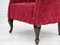 Poltrone vintage in cotone e lana rossa, Danimarca, anni '50, Immagine 12