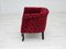 Poltrone vintage in cotone e lana rossa, Danimarca, anni '50, Immagine 20