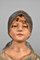 Antique French Bust of Young Girl in Plaster, 1910s, Image 14