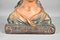 Antike französische Büste eines jungen Mädchens aus Gips, 1910er 10