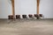 Röhrenförmige Esszimmerstühle aus Chrom & Sattelleder von Metaform, 1969, 6 . Set 4
