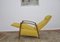 Yellow Lounge Chair with Foldable Footrest, 1960s 4