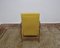 Sillón amarillo con reposapiés plegable, años 60, Imagen 9