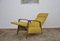 Yellow Lounge Chair with Foldable Footrest, 1960s, Image 3