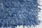 Alfombra de camino Tulu Kilim de lana azul, años 60, Imagen 14