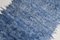 Alfombra de camino Tulu Kilim de lana azul, años 60, Imagen 8