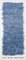 Alfombra de camino Tulu Kilim de lana azul, años 60, Imagen 1