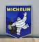Cartel publicitario de porcelana Michelin Tires de doble cara, Francia, años 70, Imagen 1