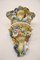 Antique Majolica Wall Vases, Late 19th Century, Set of 2 3