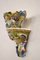 Antique Majolica Wall Vases, Late 19th Century, Set of 2, Image 2