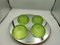 Green Glass Bowls, 1960s, Set of 4, Image 4