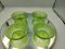 Green Glass Bowls, 1960s, Set of 4 1