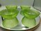 Green Glass Bowls, 1960s, Set of 4 2