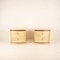 Curvy Bedside Tables in Aldo Tura Parchment for Tura Milan, 1960s, Set of 2 3