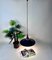 Scandinavian Aluminium & Opaline Glass Tulip Hanging Lamp, 1970s 7