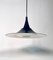 Scandinavian Aluminium & Opaline Glass Tulip Hanging Lamp, 1970s, Image 3