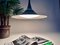 Scandinavian Aluminium & Opaline Glass Tulip Hanging Lamp, 1970s, Image 10