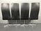 Chaises Pivotantes Oxford Modèle 316 en Cuir Noir par Arne Jacobsen pour Fritz Hansen, Danemark, 1960, Set de 4 7