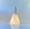 Danish Modern Ceiling Lamp in White Opaline Glass from Holmegaard, 1960s 2