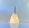 Danish Modern Ceiling Lamp in White Opaline Glass from Holmegaard, 1960s, Image 2