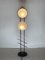 Black Lacquered Metal and Brass Floor Lamp from Maison Lunel, 1950s, Image 7