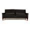 Black Leather 3-Seater Sofa from Hülsta 1