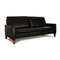 Black Leather 3-Seater Sofa from Hülsta 5