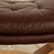 Footstool in Brown Leather from Stressless 3