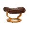 Footstool in Brown Leather from Stressless 1