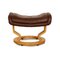 Footstool in Brown Leather from Stressless 8