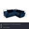 Medina Corner Sofa with Chaise Longue in Blue Velvet from IconX Studios, Image 2