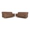Concept Plus 3-Seater Sofas in Brown Leather from Ewald Schillig, Set of 2 1