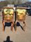 French Style Drinks Cabinets with Ormolu, Marble and Painted Decoration, Set of 2 1