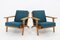 GE 290 Armchairs in Oak attributed to Hans J. Wegner for Getama, Denmark, 1960s, Set of 2, Image 4