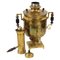 Russian Cylindrical Brass Samovar with Pipe and Lid, 19th Century 4