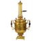 Russian Cylindrical Brass Samovar with Pipe and Lid, 19th Century, Image 3