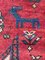 Shahsavan Tribal Manufacture Rug with Red Background and Zoomorphic Motifs, 1890s 15