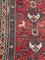 Shahsavan Tribal Manufaktur Teppich mit rotem Hintergrund und zoomorphen Motiven, 1890er 3