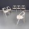 Chaises Mid-Century Modernes en Bois Blanc et Tissu, Italie, 1960s, Set de 6 2