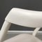 Mid-Century Italian Modern White Wood and Fabric Chairs, 1960s, Set of 6 10