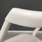 Mid-Century Italian Modern White Wood and Fabric Chairs, 1960s, Set of 6, Image 10