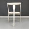 Mid-Century Italian Modern White Wood and Fabric Chairs, 1960s, Set of 6 6