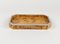 Mid-Century Wood and Chrome Serving Tray by Tommaso Barbi, 1970s, Image 2